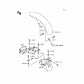 Схема узла: Крыло для Kawasaki ZR400 Zephyr X
