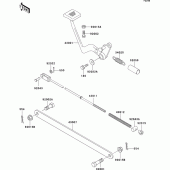 Схема вузла: Лапка гальма для Kawasaki EL250 Eliminator 250