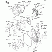 Схема вузла: Engine cover(s) для Kawasaki ZX900 Ninja ZX-9R