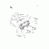Схема узла: Headlight(s) для Kawasaki ZX600 Ninja ZX-6RR