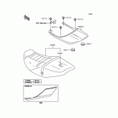 Схема вузла: Сидіння для Kawasaki ZR400 ZRX