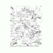 Схема узла: Электрооборудование для Kawasaki EX300 Ninja 300