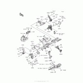 Схема вузла: Кріплення двигуна для Kawasaki EX650 Ninja 650