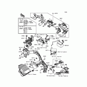 Схема узла: Электрооборудование для Kawasaki ZX1000 Z1000SX