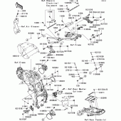 Схема вузла: Frame fittings(1/2) для Kawasaki ZX1400 ZZR1400 ABS