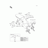 Схема вузла: Переднє крило для Kawasaki ZX636 Ninja ZX-6R ABS