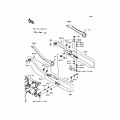 Схема вузла: Вихлопна система для Kawasaki VN900 Vulcan 900 Classic