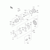 Схема вузла: Масляний насос для Kawasaki KL650 KLR650