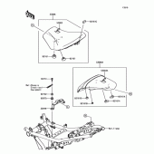 Схема узла: Сиденье для Kawasaki ER650 Z650 ABS