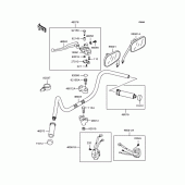 Схема узла: Руль для Kawasaki VN400 Vulcan Classic