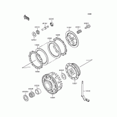 Схема вузла: Зчеплення для Kawasaki ZR400 Xanthus
