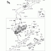 Схема узла: Throttle для Kawasaki ZX1400 ZZR1400 ABS