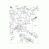 Схема вузла: Front bevel gear(1/3) для Kawasaki VN1600 VN1600 Classic