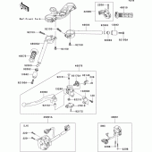 Схема узла: Руль & Пульт управления рулевой для Kawasaki ZX636 Ninja ZX-6R