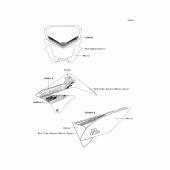 Схема узла: Decals(green)(cdf) для Kawasaki KLX125 KLX125