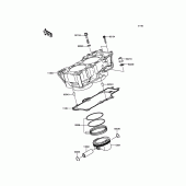 Схема вузла: Циліндр & Поршень для Kawasaki KLE650 Versys 650 ABS