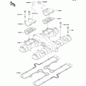 Схема вузла: Клапанна кришка Kawasaki ZR750 ZR-7S