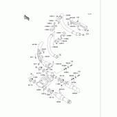 Схема вузла: Вихлопна система для Kawasaki VN750 Vulcan 750