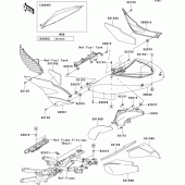 Схема узла: Side covers для Kawasaki ZX600 Ninja ZX-6RR