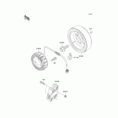 Схема узла: Генератор для Kawasaki KL650 KLR650