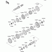 Схема узла: Трансмиссия для Kawasaki VN1500 VN1500 Classic