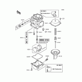 Схема вузла: Комплектуючі карбюратора для Kawasaki ZR750 Zephyr