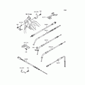 Схема вузла: Троси для Kawasaki VN250 Eliminator 250V