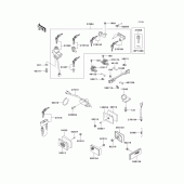Схема вузла: Ignition switch/locks/reflectors для Kawasaki ZG1000 Concours
