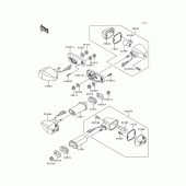 Схема узла: Поворотники для Kawasaki EX250 Ninja 250