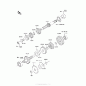 Схема вузла: Трансмісія для Kawasaki AX125 Fury 125R