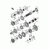 Схема вузла: Трансмісія для Kawasaki EN650 Vulcan S