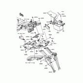 Схема вузла: Заднє крило для Kawasaki KLE650 Versys 650 ABS