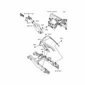 Схема вузла: Side Covers/Chain Cover для Kawasaki EN650 Vulcan S SE
