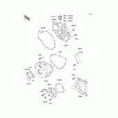Схема вузла: Engine cover(s) для Kawasaki KLE500