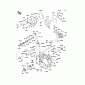 Схема вузла: Кришка двигуна для Kawasaki KMX125