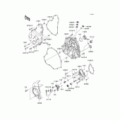 Схема вузла: Engine cover(s) для Kawasaki ER650 ER-6N ABS