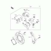 Схема узла: Задний тормоз для Kawasaki ZX600 Ninja ZX-6