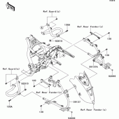 Схема вузла: Кофри (side bag bracket) для Kawasaki VN1700 Vulcan 1700 Voyager Custom ABS