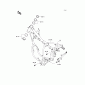 Схема узла: Рама для Kawasaki KX65