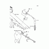 Схема узла: Катушка зажигания для Kawasaki BJ250 250TR
