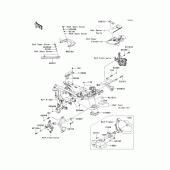 Схема вузла: Кріплення для Kawasaki KLE650 Versys 650 ABS