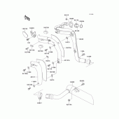 Схема вузла: Вихлопна система для Kawasaki EL250 Eliminator 250