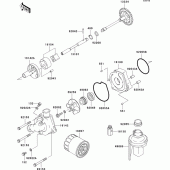 Схема узла: Масляный насос & Масляный фильтр для Kawasaki ZX600 Ninja ZX-6R