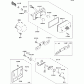 Схема вузла: Taillight(s) для Kawasaki ZG1000 1000GTR