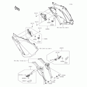Схема узла: Сигнал поворота для Kawasaki ZX1000 Ninja 1000 ABS
