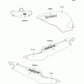 Схема узла: Decals(blue) для Kawasaki ZX600 Ninja ZX-6R