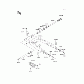 Схема узла: Задний рычаг (Маятник) для Kawasaki ZR750 Z750