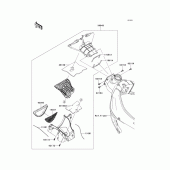 Схема узла: Air duct для Kawasaki ZX600 Ninja ZX-6R
