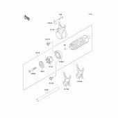 Схема вузла: Gear change drum/shift fork(s) для Kawasaki ER500 ER-5
