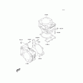 Схема вузла: Циліндр для Kawasaki KLV1000